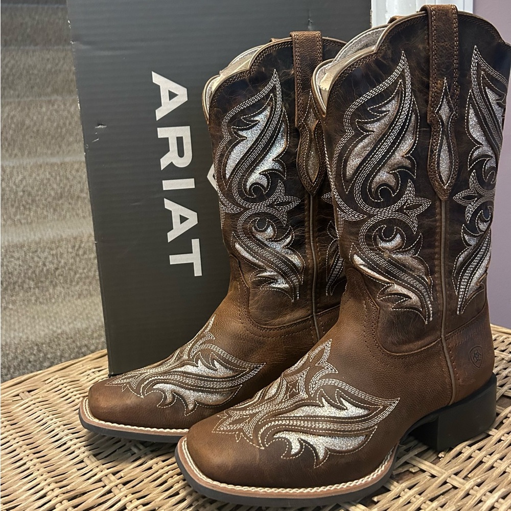 Ariat Round Up Bliss Western Boots - Sassy Brown